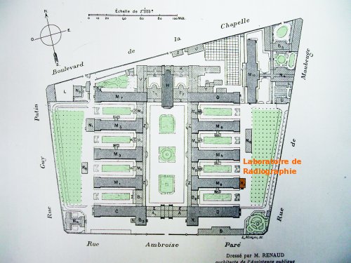 plan lariboisiere 1900